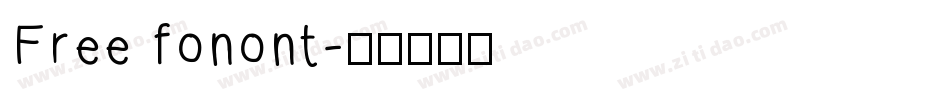 Free fonont字体转换